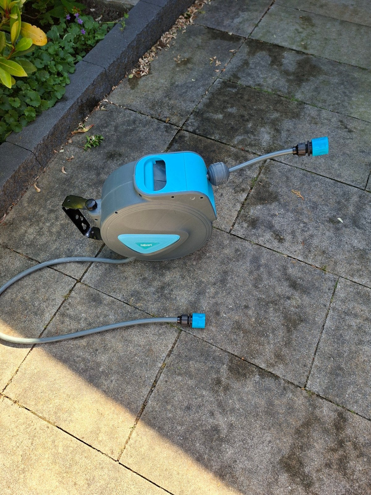 Automatische slangenhaspel 10 mtr-voor kleine ruimtes, Tuin en Terras, Ophalen, Gebruikt, Tuinslang