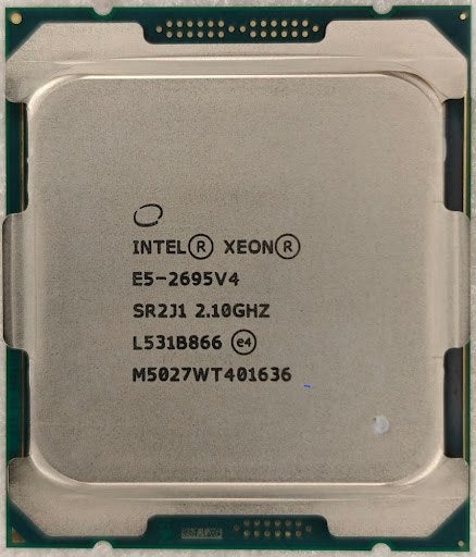 Intel Xeon E5-2695v4 Processor-18 Cores 36 Threads LGA2011-3, 18-core, Intel Xeon, Zo goed als nieuw, LGA 2011-v3