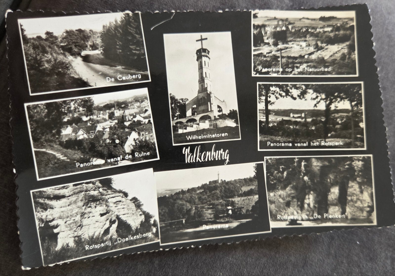 Valkenburg met Wilhelminatoren - 1959, Verzenden, 1940 tot 1960, Gelopen, Limburg