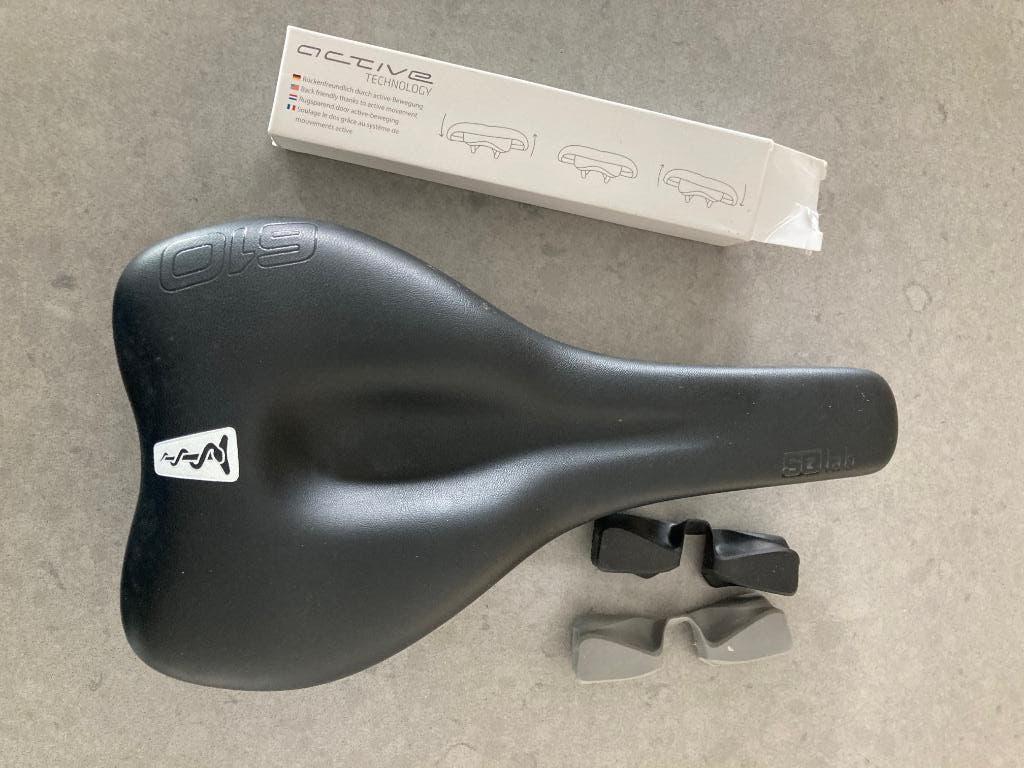 SQlab 610 M-D fietszadel 14cm breed, Fietsen en Brommers, Fietsonderdelen, SQlab, Overige materialen, Nieuw, Ophalen of Verzenden