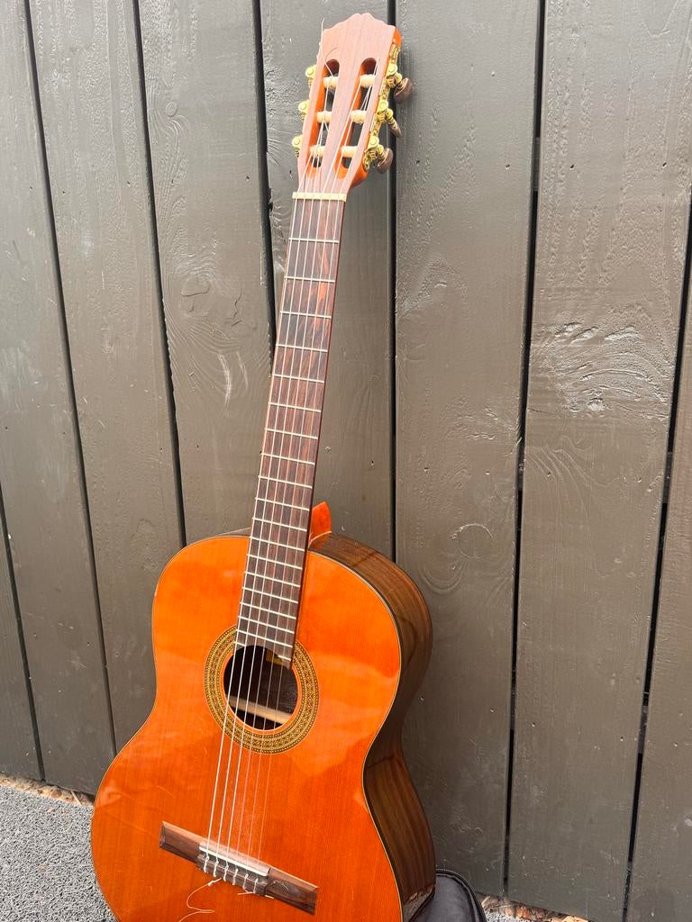 Salvador Cortez CC-1 Klassieke Gitaar met tas, Muziek en Instrumenten, Snaarinstrumenten | Gitaren | Akoestisch, Gebruikt, Klassieke of Spaanse gitaar