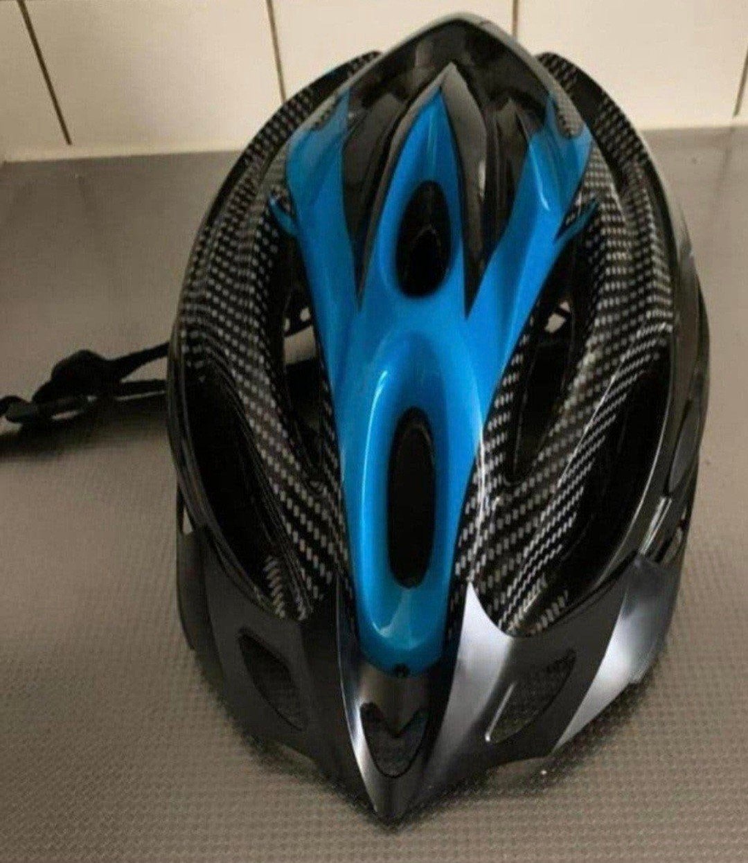 Fietshelm - Zwart/Blauw - Maat M, Fietsen en Brommers, Ophalen, Zo goed als nieuw, Heer of Dame, M