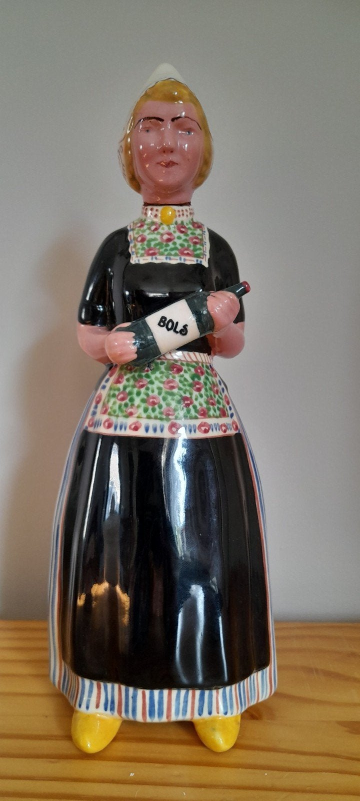 Vintage Bols Vrouwtje - Delfts Blauw Karaf, Ophalen of Verzenden