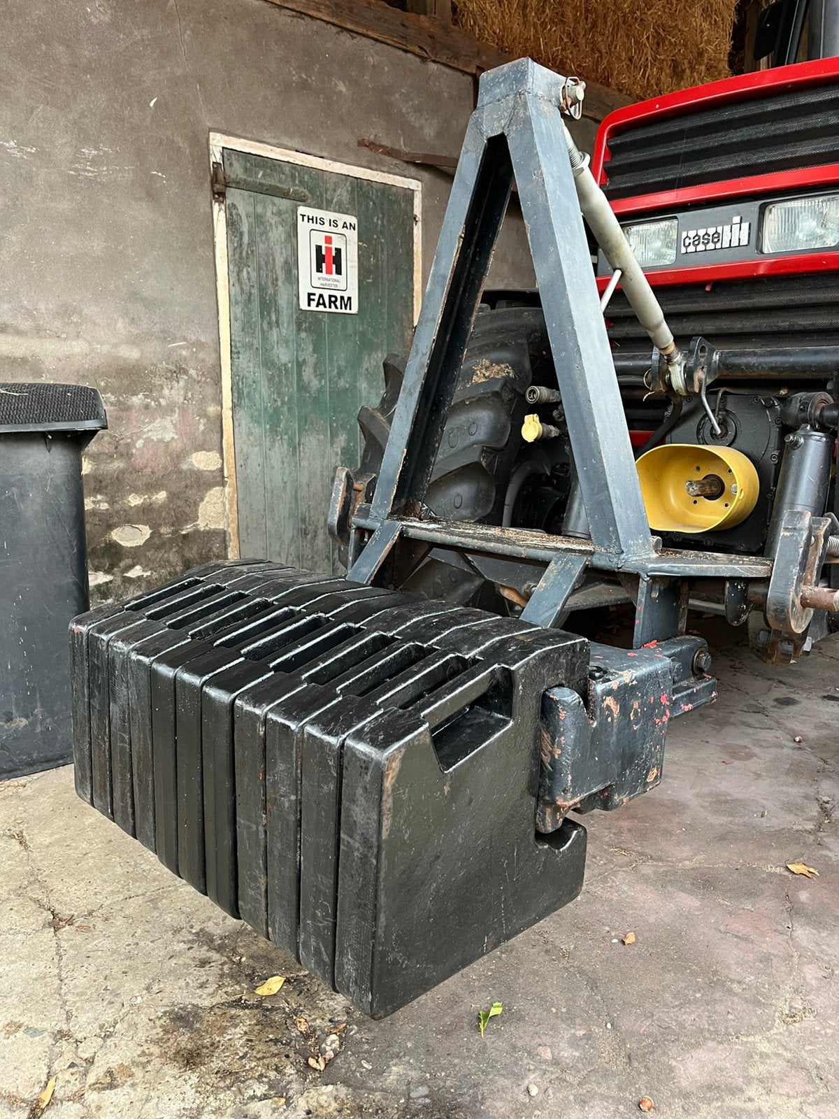 Nette set case ih frontgewichten met gewichtendrager, Ophalen