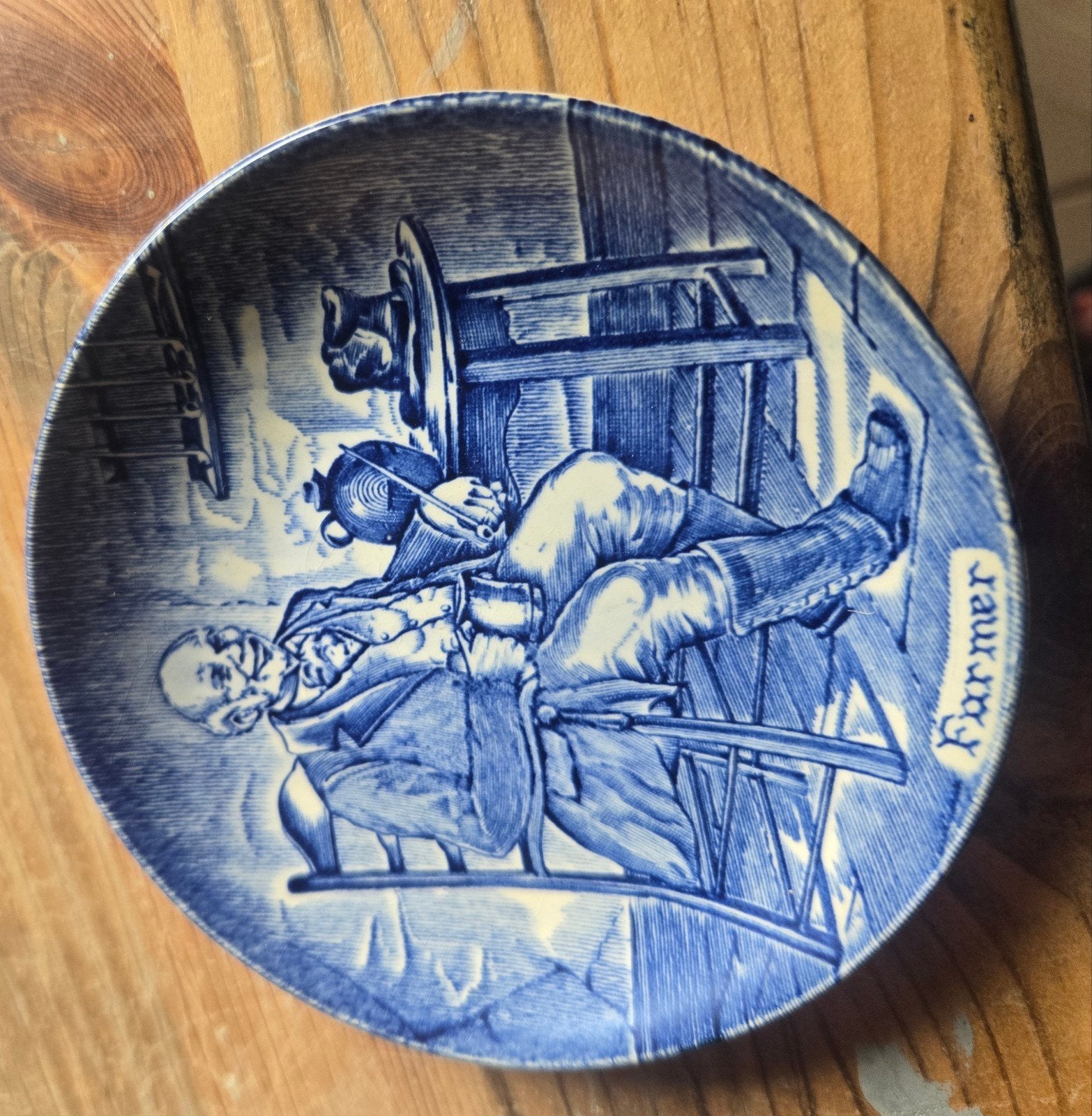 Enoch Wedgwood (Tunstall) Ltd. 'Farmer' wandbordje, Ophalen of Verzenden