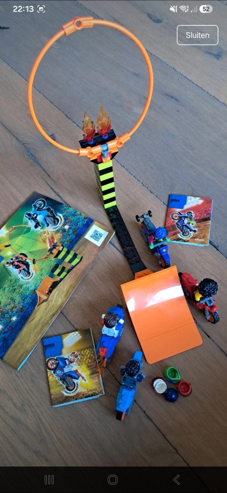 LEGO Stuntz set met motoren en springschans, Ophalen of Verzenden