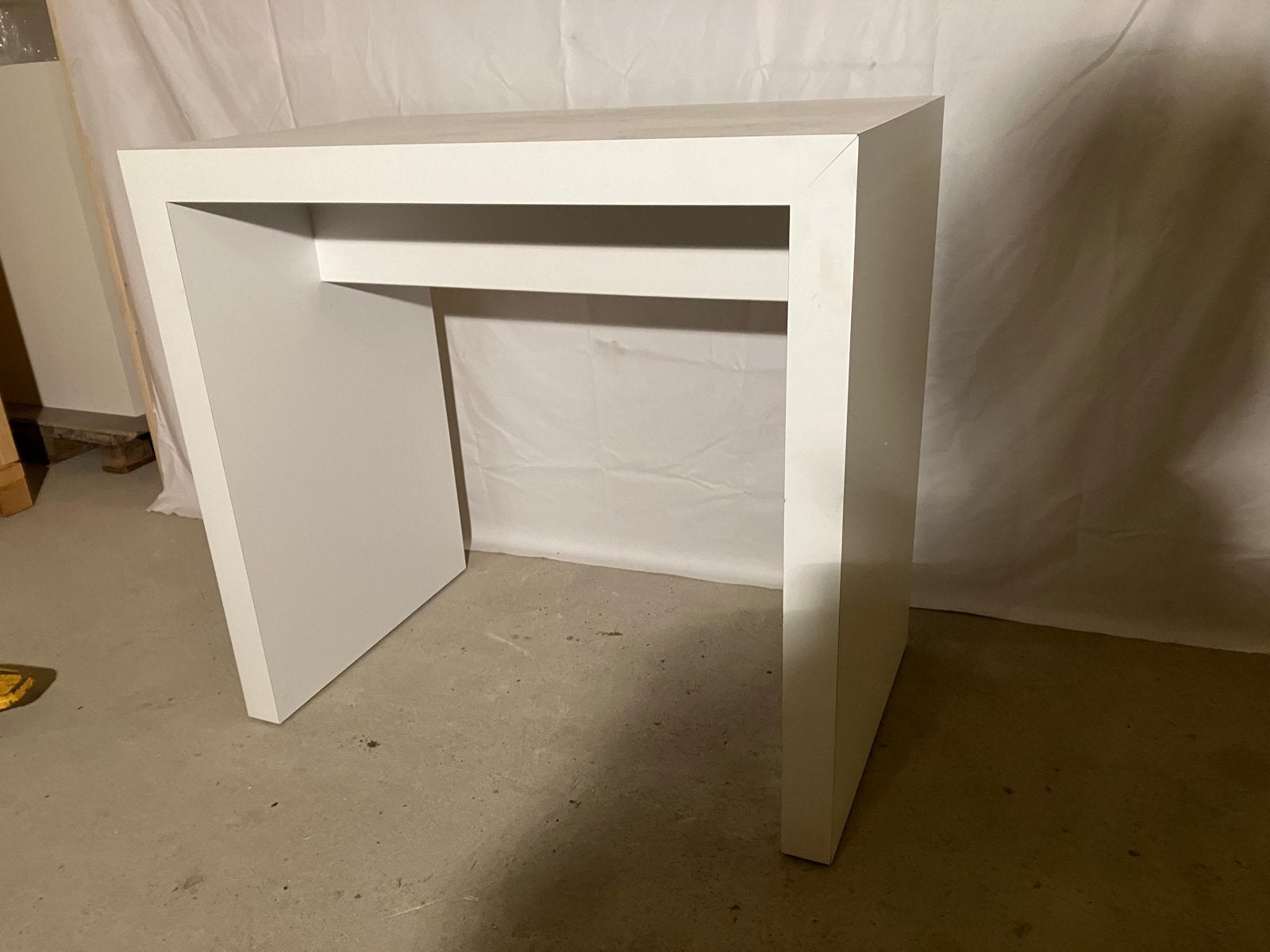Witte Balie/Buro 120x70cm, 110cm hoog, Ophalen, Gebruikt, Wit, Stabureau