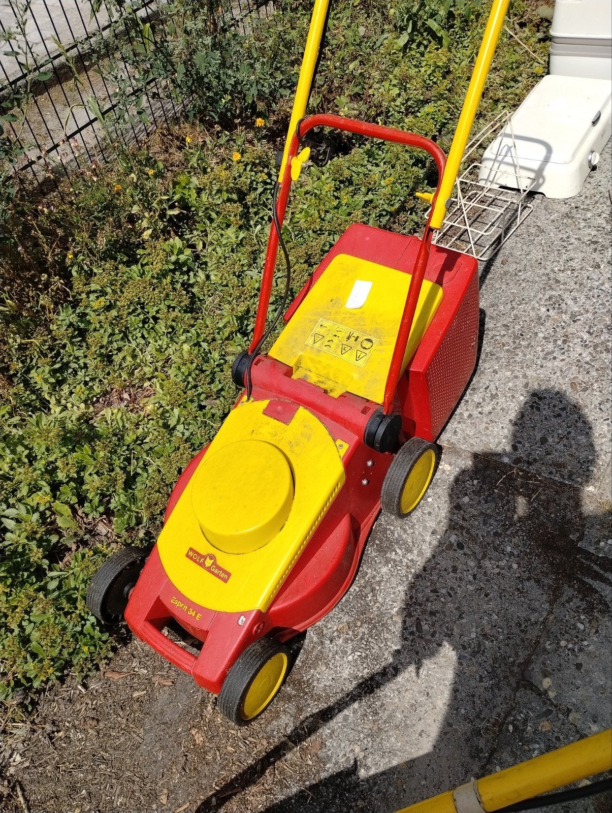 Wolf-Garten Esprit 34 E Elektrische Grasmaaier, Tuin en Terras, Grasmaaiers, Ophalen, Cirkelmaaier, Gebruikt, Elektrische grasmaaier