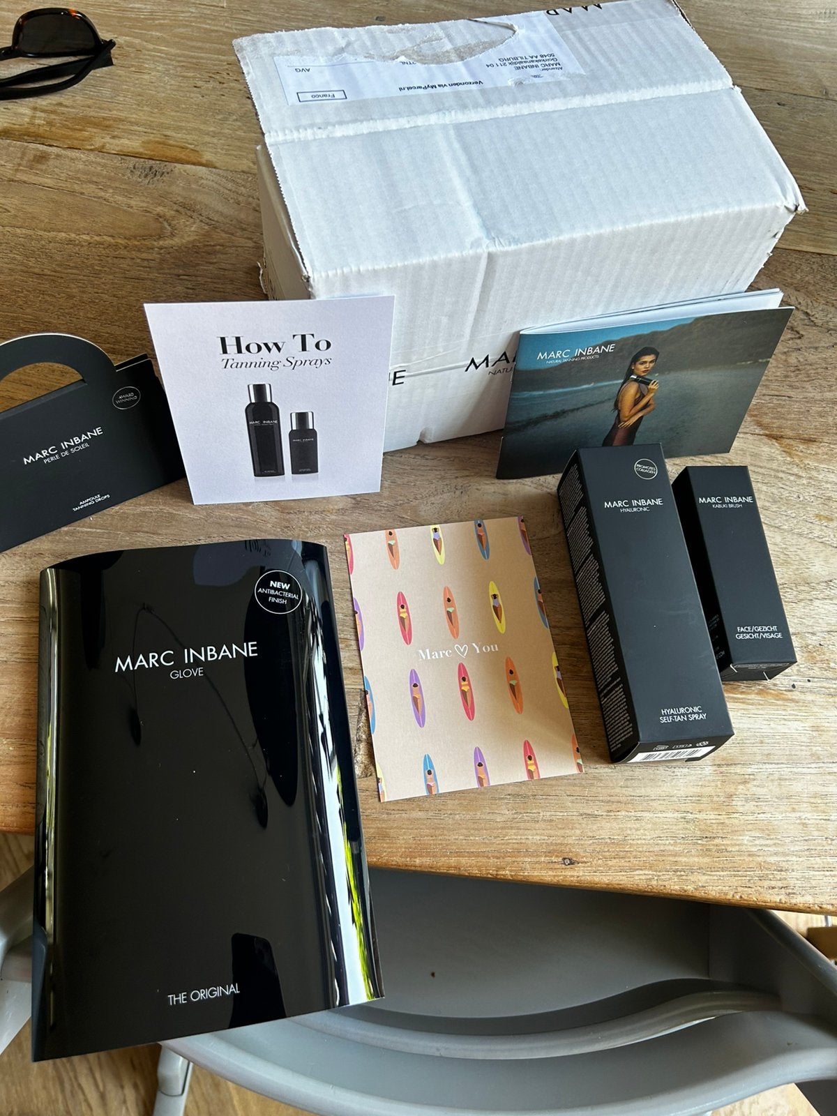 Marc Inbane tanning set nieuw in originele doos, Ophalen, Nieuw, Overige typen