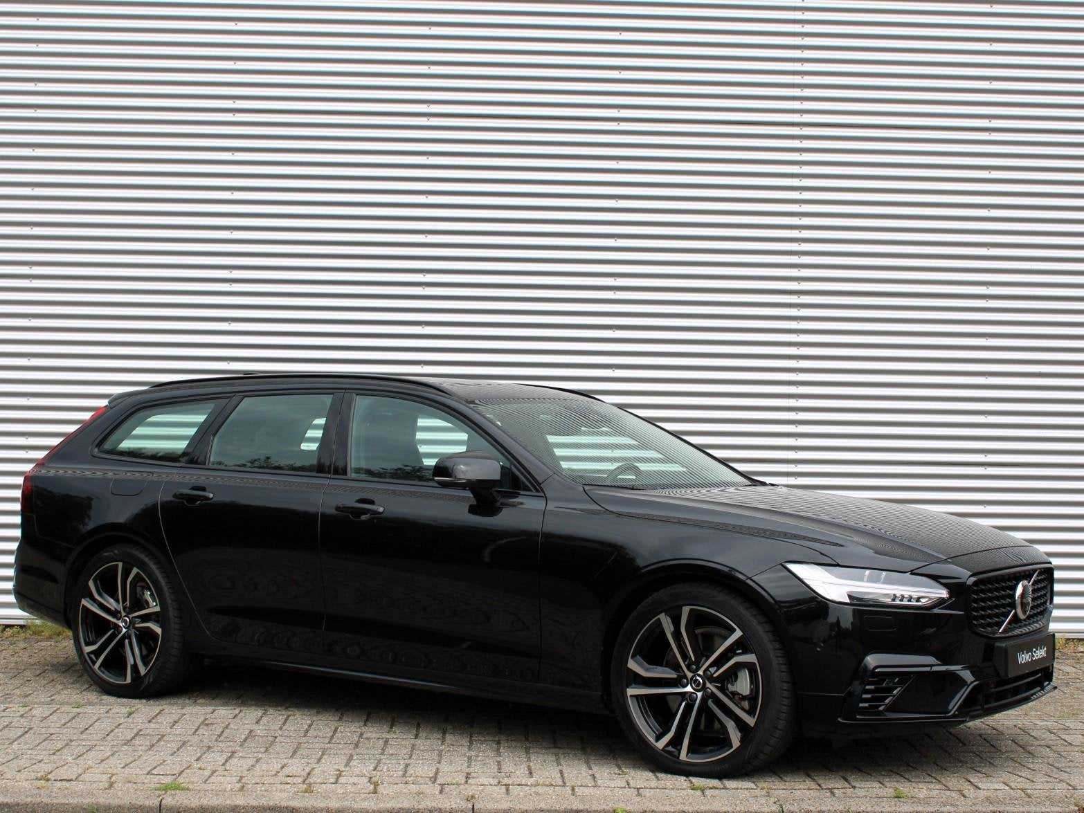 Volvo V90 2.0 T8 Plug-in hybrid AWD Ultra Dark Automaat / Pa, Auto's, Automaat, 4 cilinders, 180 min, Zwart