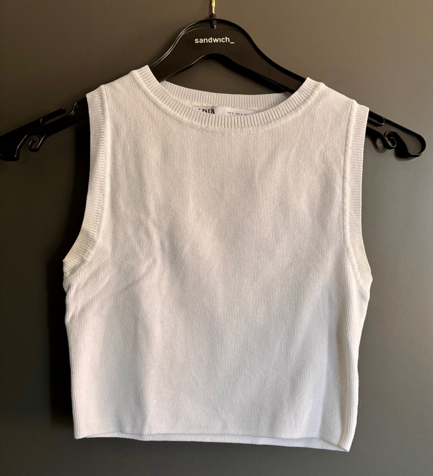 Shirtje Zara maat S, Wit, Ophalen of Verzenden, Gedragen, Maat 36 (S)