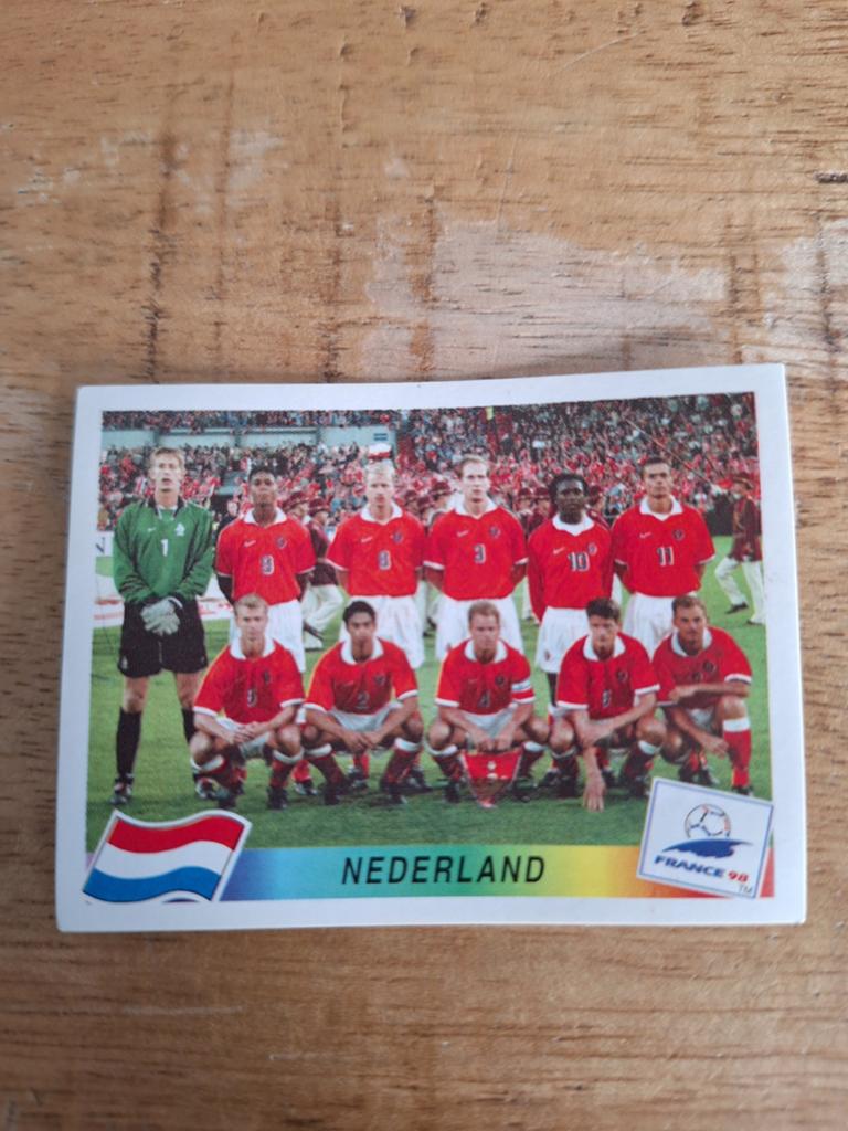 Voetbalplaatje panini wk 98, Verzamelen, Ophalen of Verzenden, Zo goed als nieuw, Buitenlandse clubs, Poster, Plaatje of Sticker