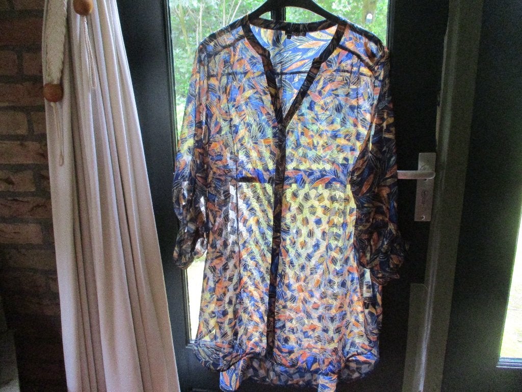 mj/NIEUW! NORAH/tuniek/blouse/maat 44=46 GLANSSTOF, Maat 46/48 (XL) of groter, Nieuw, Norah, Meerkleurig