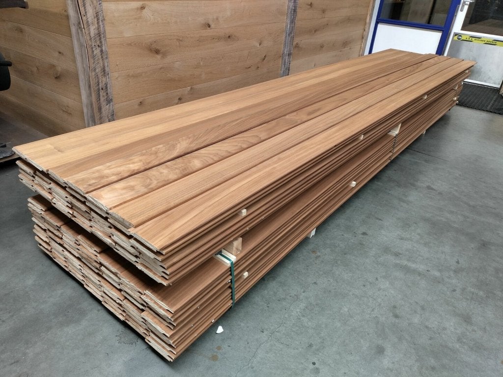 Halfhouts Ayous Rabat  - beschutting houten planken, Nieuw, Overige houtsoorten