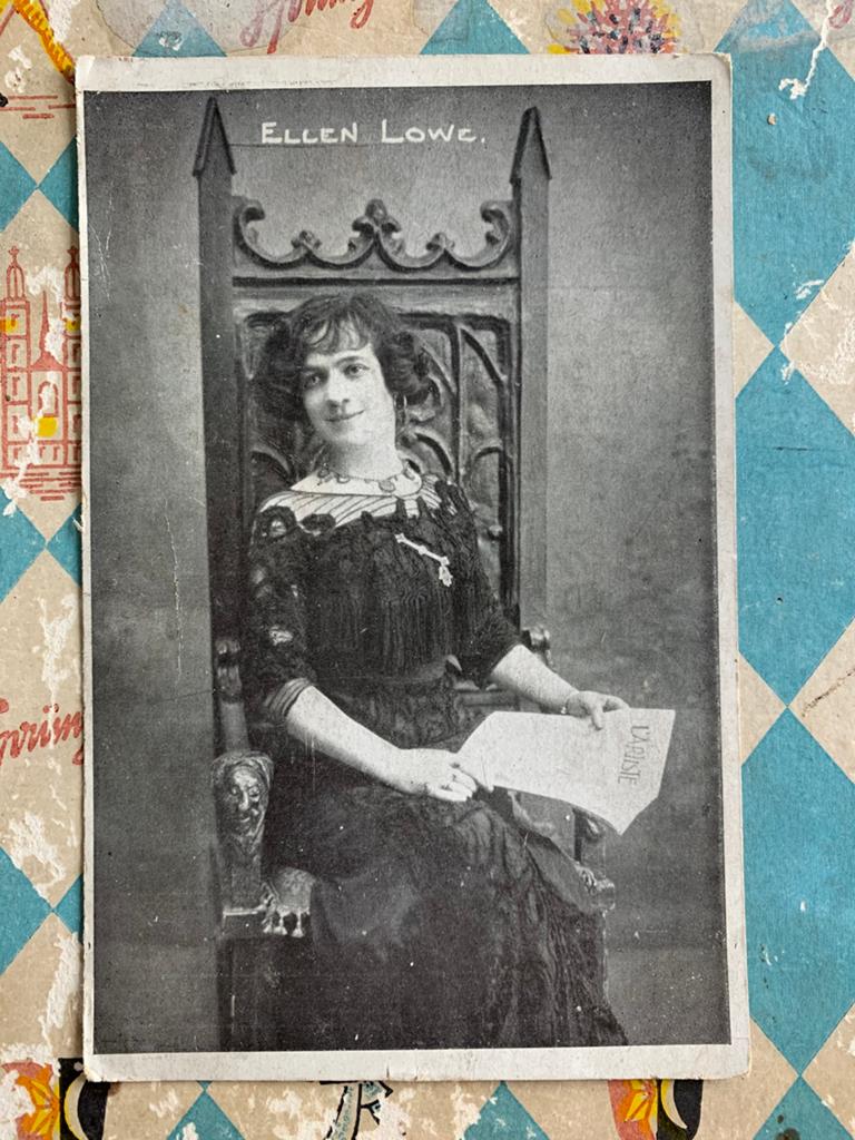 Actrice - Ellen Lowe, Ophalen of Verzenden, Voor 1920, Ongelopen, Sterren en Beroemdheden