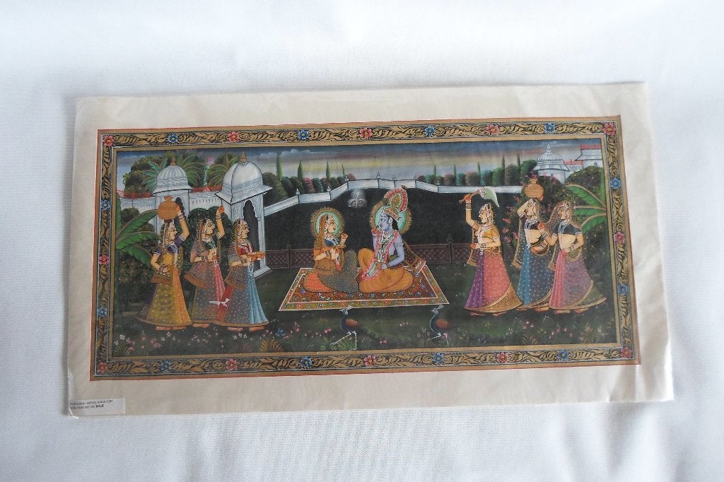 Indiaas Miniatuur Schilderij Groot, Ophalen of Verzenden