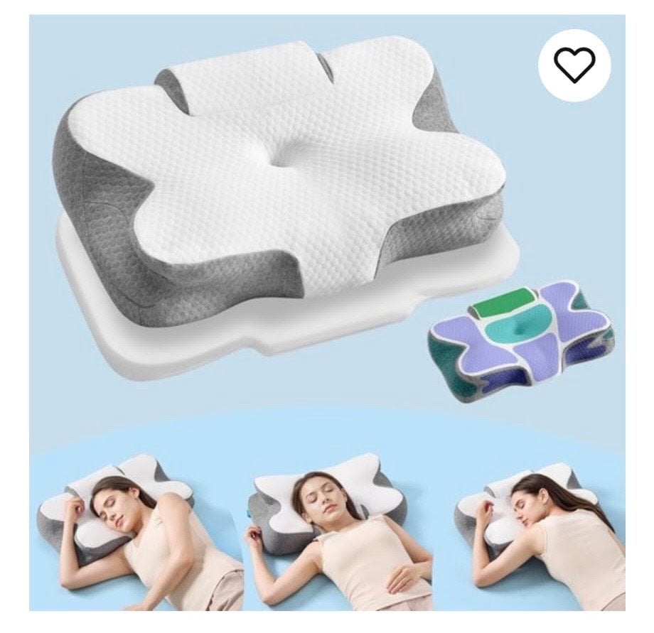 Ergonomisch Hoofdkussen met Memory Foam - Nekondersteuning, Huis en Inrichting, Schuim, Ophalen of Verzenden, Overige merken, Songmics