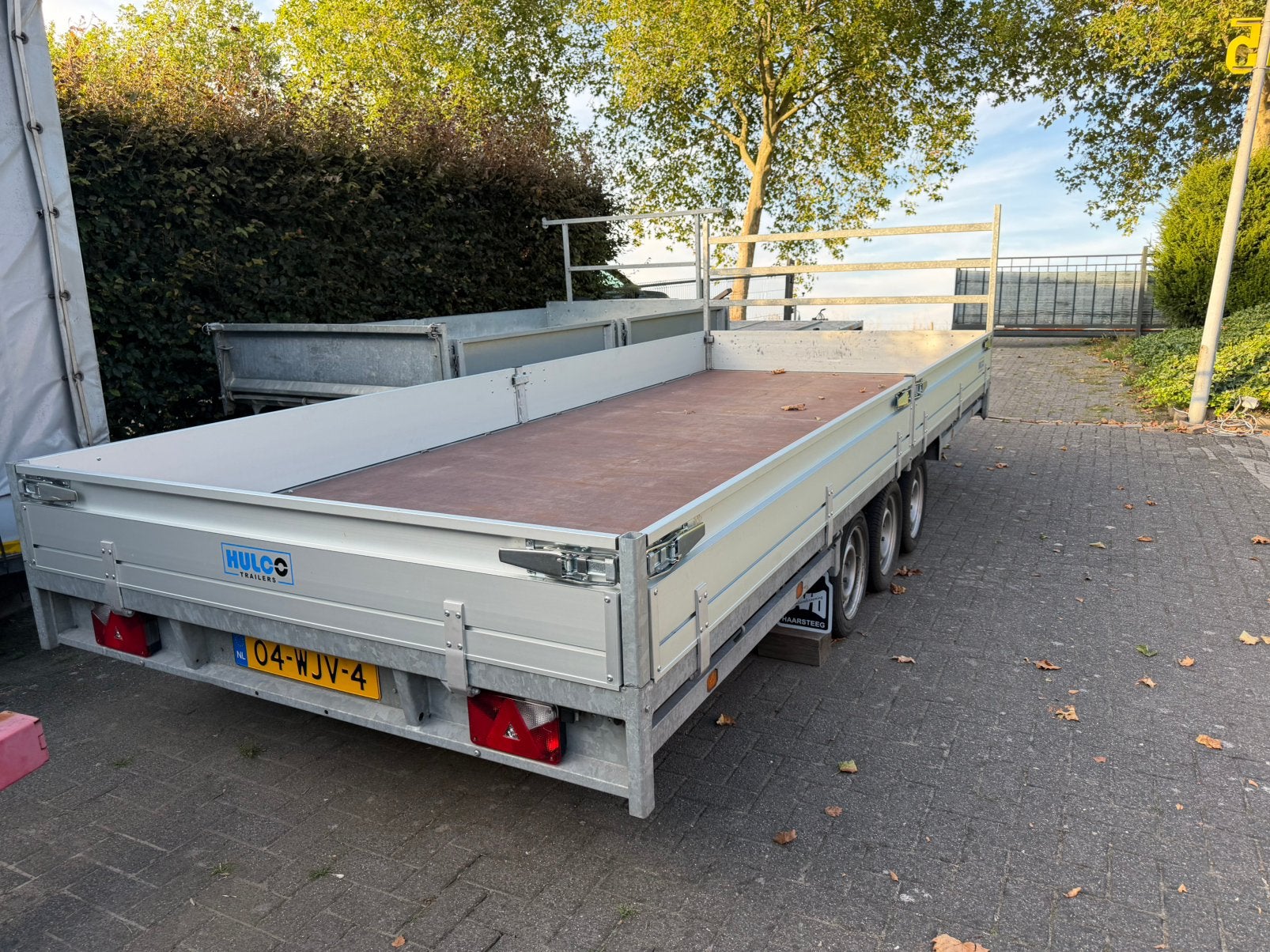 Hulco Medax 3 asser Plateauwagen 5 x 2M  Bj:2024, Auto diversen, Aanhangers en Bagagewagens, Ophalen, Zo goed als nieuw