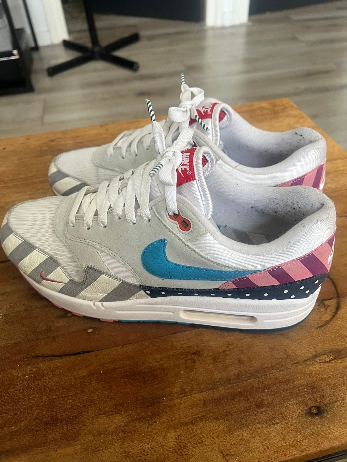 Nike Air Max 1 - Parra - 44 - AT3057-100, Overige kleuren, Ophalen of Verzenden, Sneakers of Gympen, Gedragen