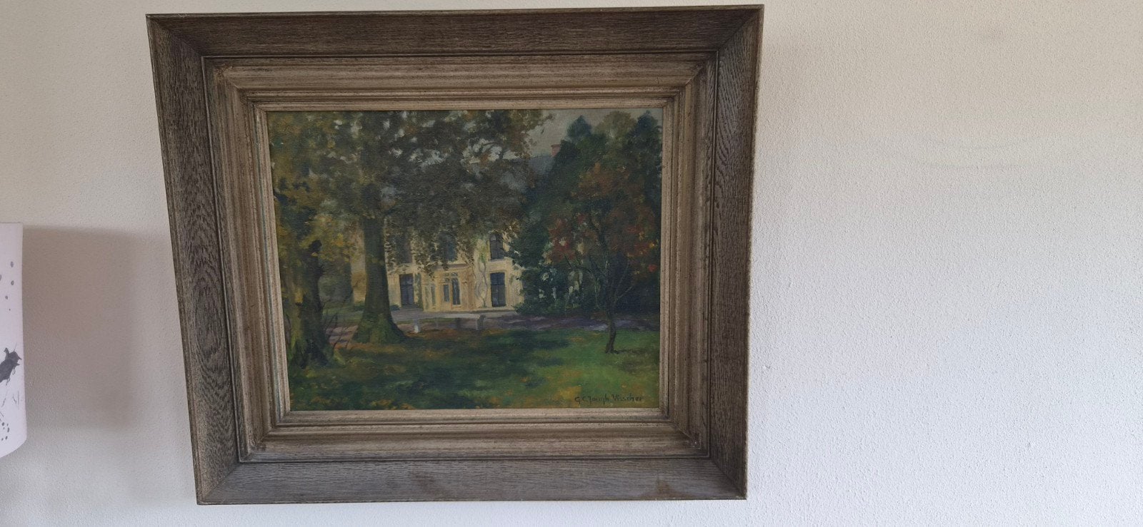 Oud schilderij landhuis Oosterhout Haarlem, Antiek en Kunst, Ophalen