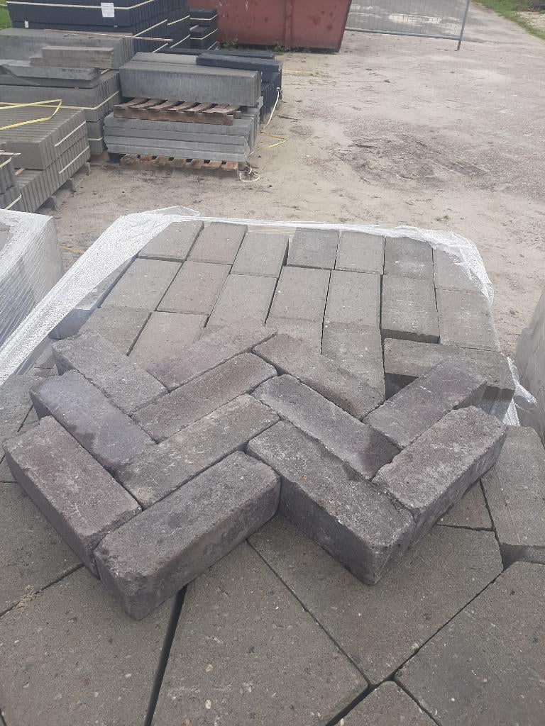 Getrommelde Mangaan Dikformaten, Tuin en Terras, Tegels en Klinkers, Ophalen, Klinkers, Nieuw, 10 m² of meer