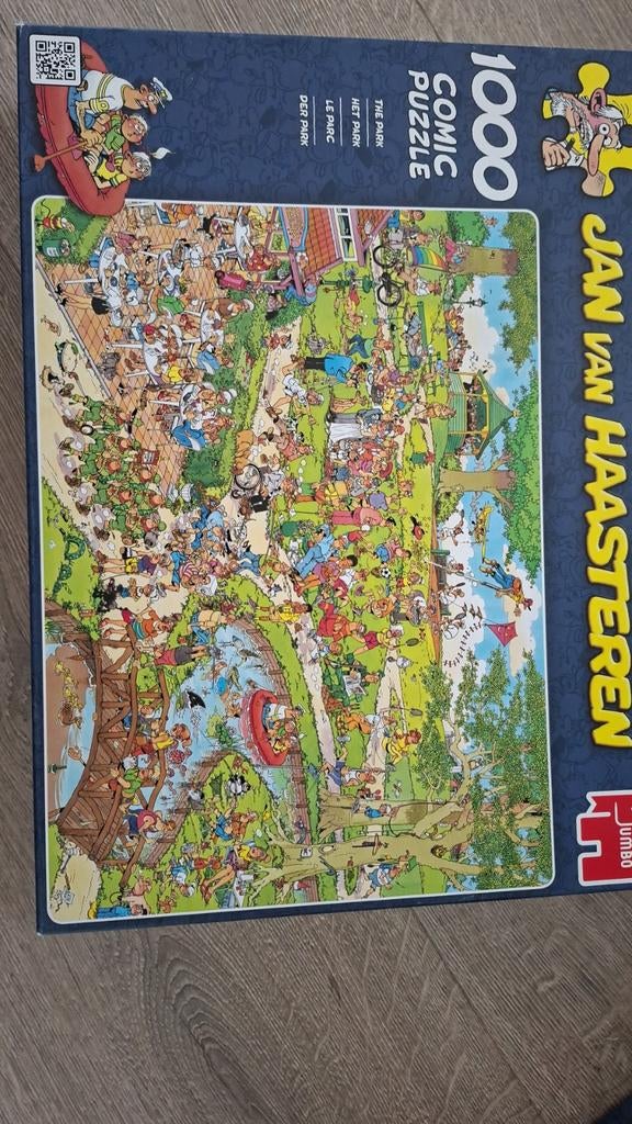 Jan van Haasteren Puzzel 1000 Stukjes - Het Park, Ophalen, 500 t/m 1500 stukjes, Gebruikt, Legpuzzel