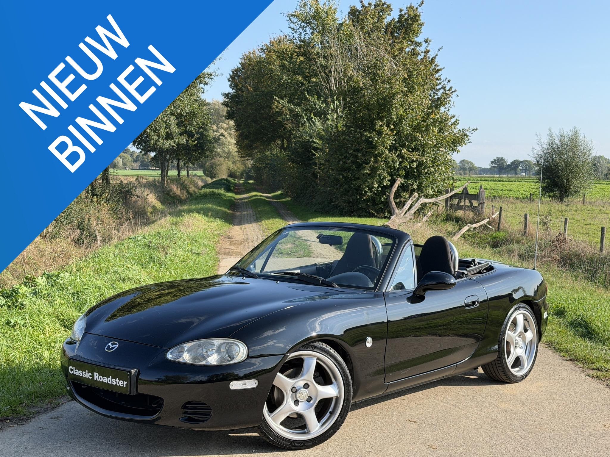 Mazda MX-5 NBFL 1.8 SVT 146PK EXCLUSIVE NETTE STAAT!, Auto's, 145 pk, 4 cilinders, 1840 cc, Zwart