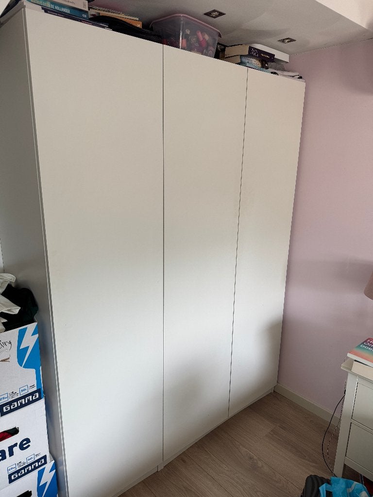 2 Pax kast elementen met accessories, 100 tot 150 cm, 200 cm of meer, Wit, Zo goed als nieuw