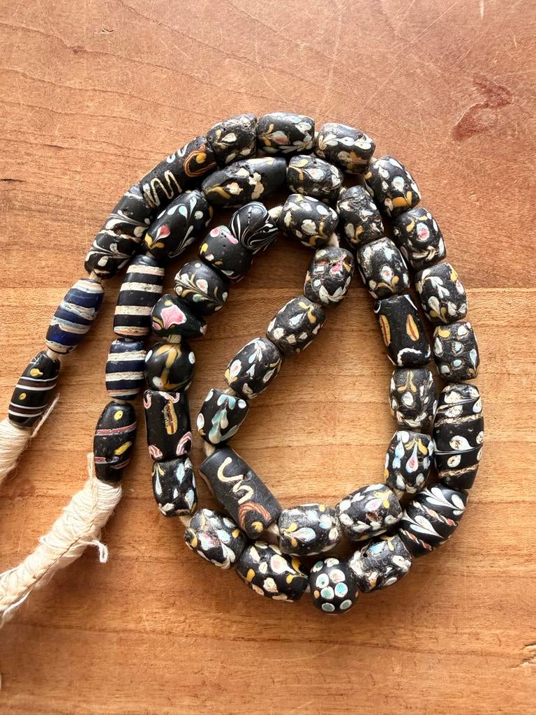 Unieke Venetiaanse glaskralen - Handgemaakt, Sieraden, Tassen en Uiterlijk, Bedels, Overige merken, Gebruikt, Glas of Kristal