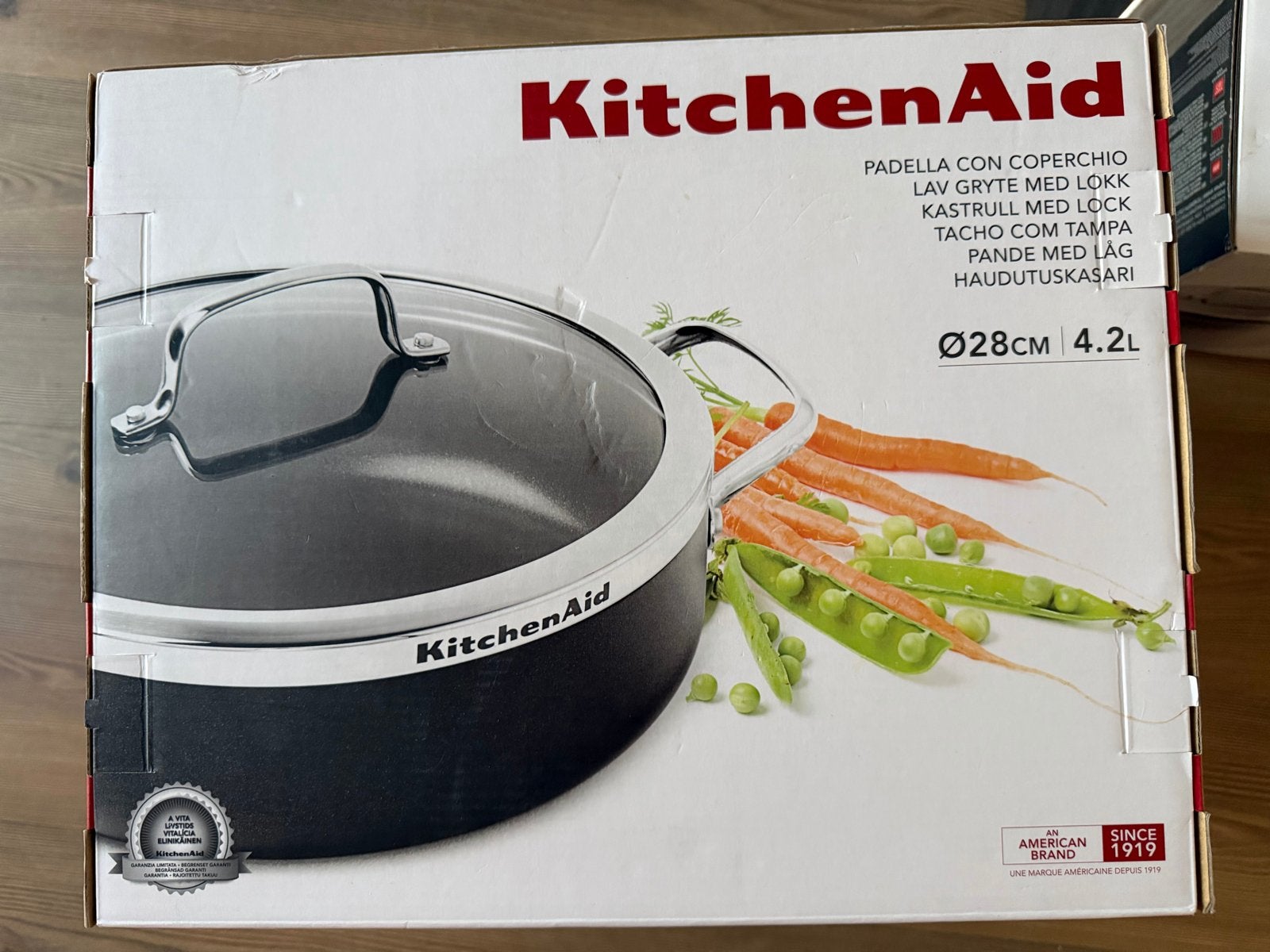 KitchenAid Braadpan met Deksel - Ø28cm, 4.2L, Ophalen of Verzenden, Nieuw