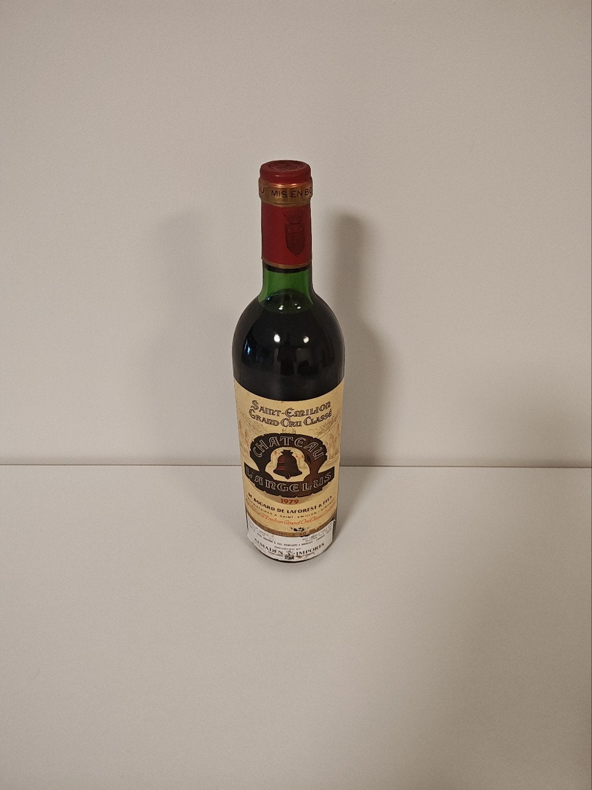 Château Angelus Saint-Émilion grand cru 1975, Ophalen of Verzenden, Frankrijk, Rode wijn
