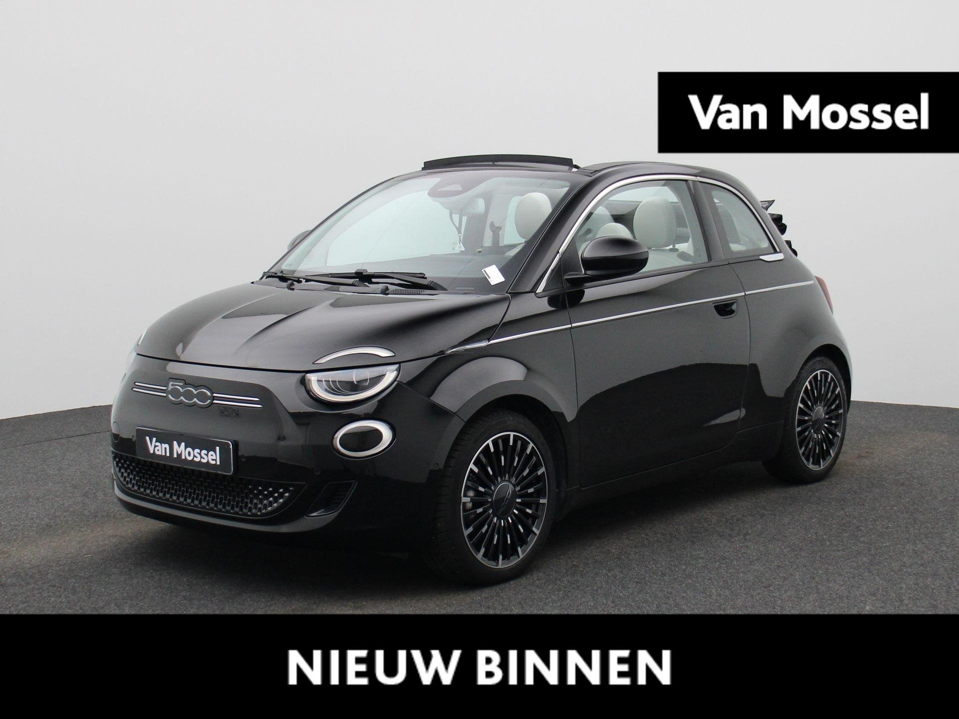 Fiat 500E Cabrio 42 kWh La Prima | ACHTERUITRIJCAMERA | STOE, 12 maanden, Stof, Gebruikt, 118 pk