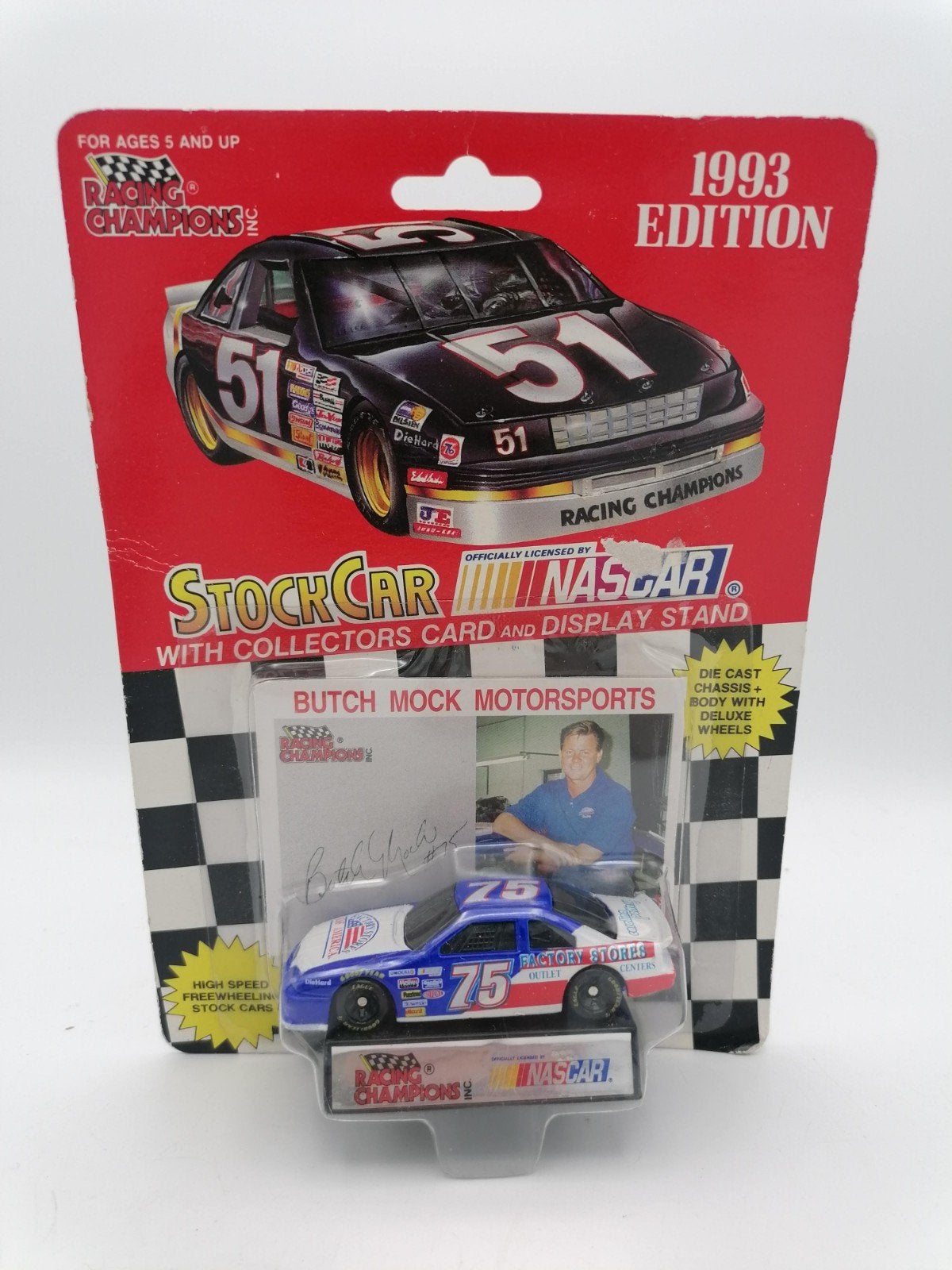 1993 Nascar, Johnny Lightning, Butch Muck, Ophalen of Verzenden, Auto's