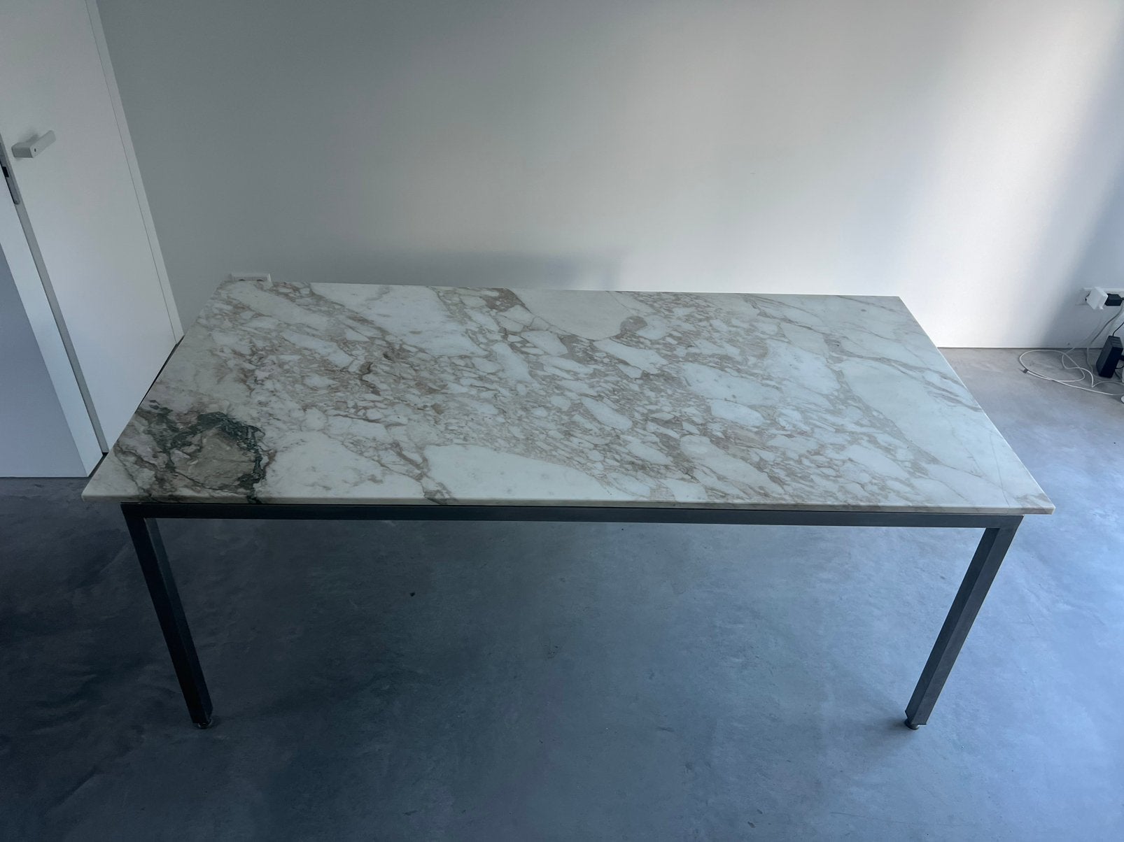 Eettafel marmer, Huis en Inrichting, Ophalen, Vintage design, 50 tot 100 cm, Zo goed als nieuw