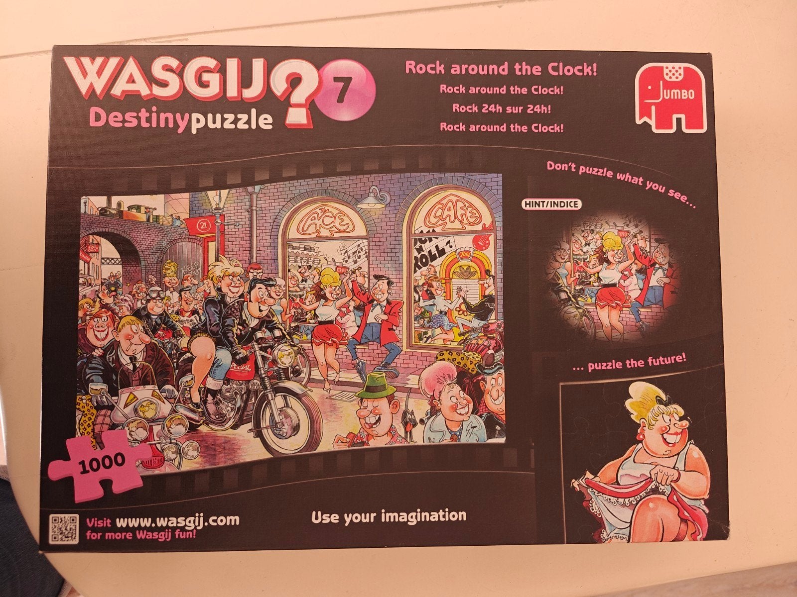 Wasgij Destiny 7: Rock around the Clock! 1000 stukjes, Ophalen of Verzenden, Meer dan 50 stukjes, Gebruikt, 6 jaar of ouder
