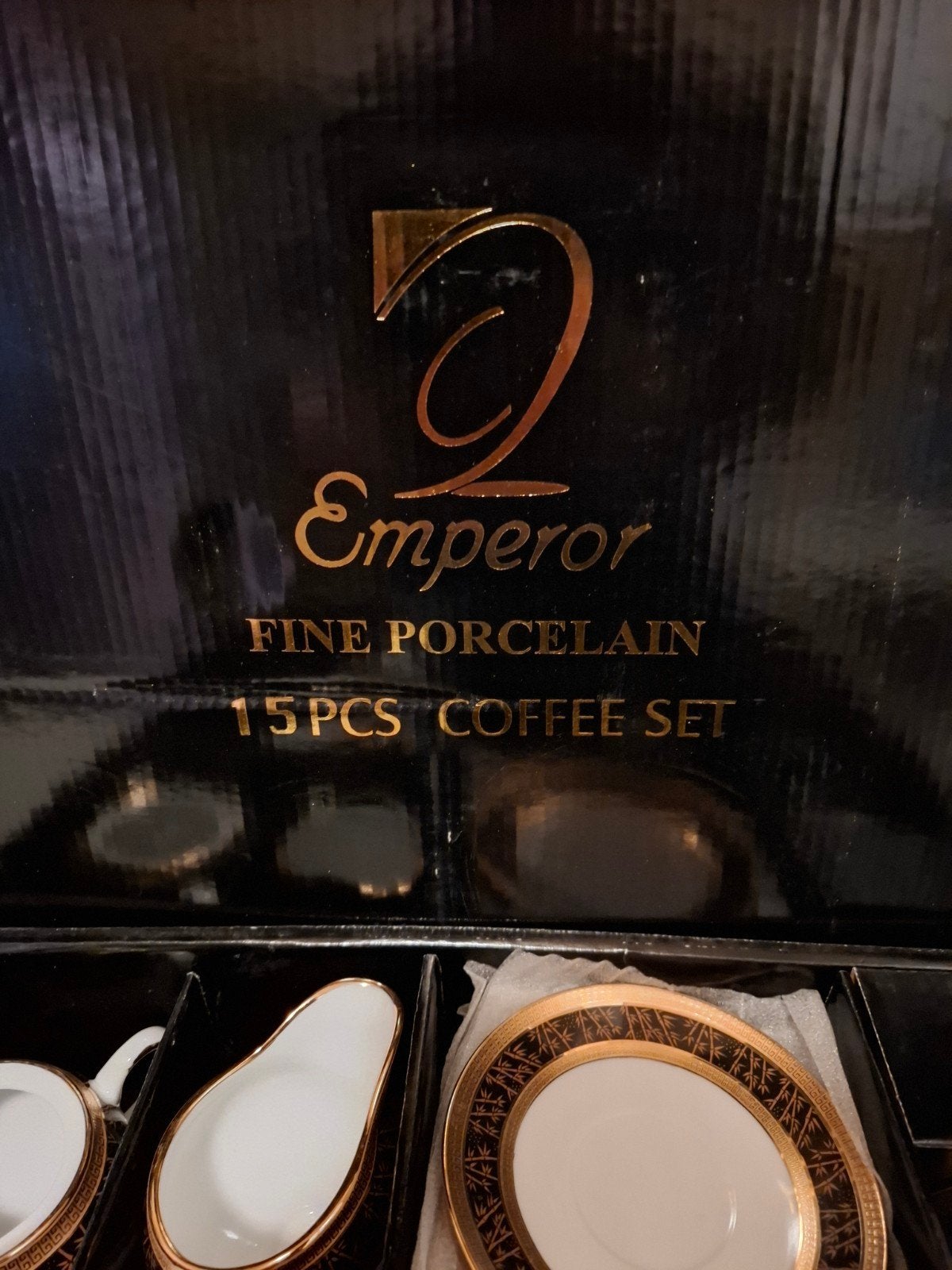mooi mocca servies in luxe doos nieuw, Ophalen of Verzenden, Nieuw, Zwart, Handen en Nagels