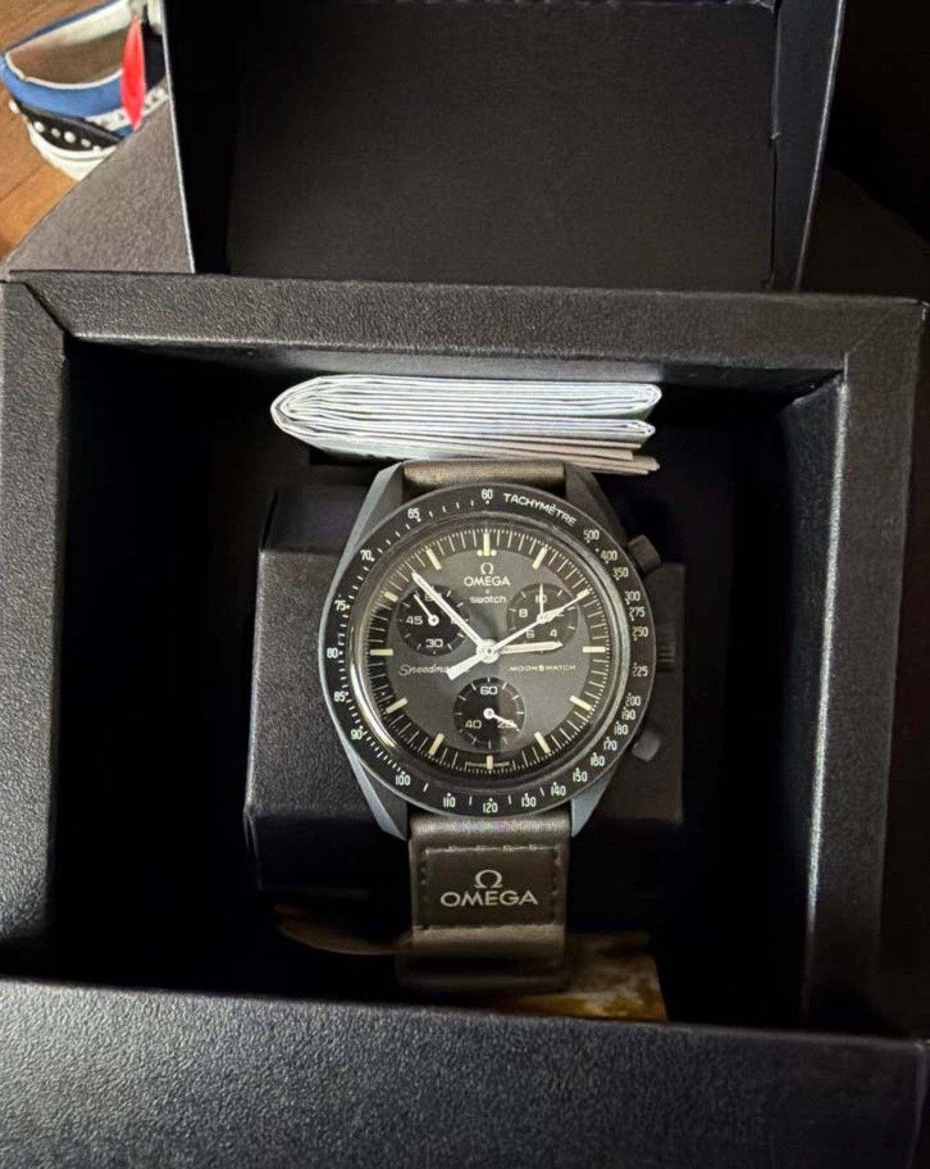 Omega  Swatch MoonSwatch – Mission to Mercury, Ophalen of Verzenden, Zo goed als nieuw, Kunststof, Omega