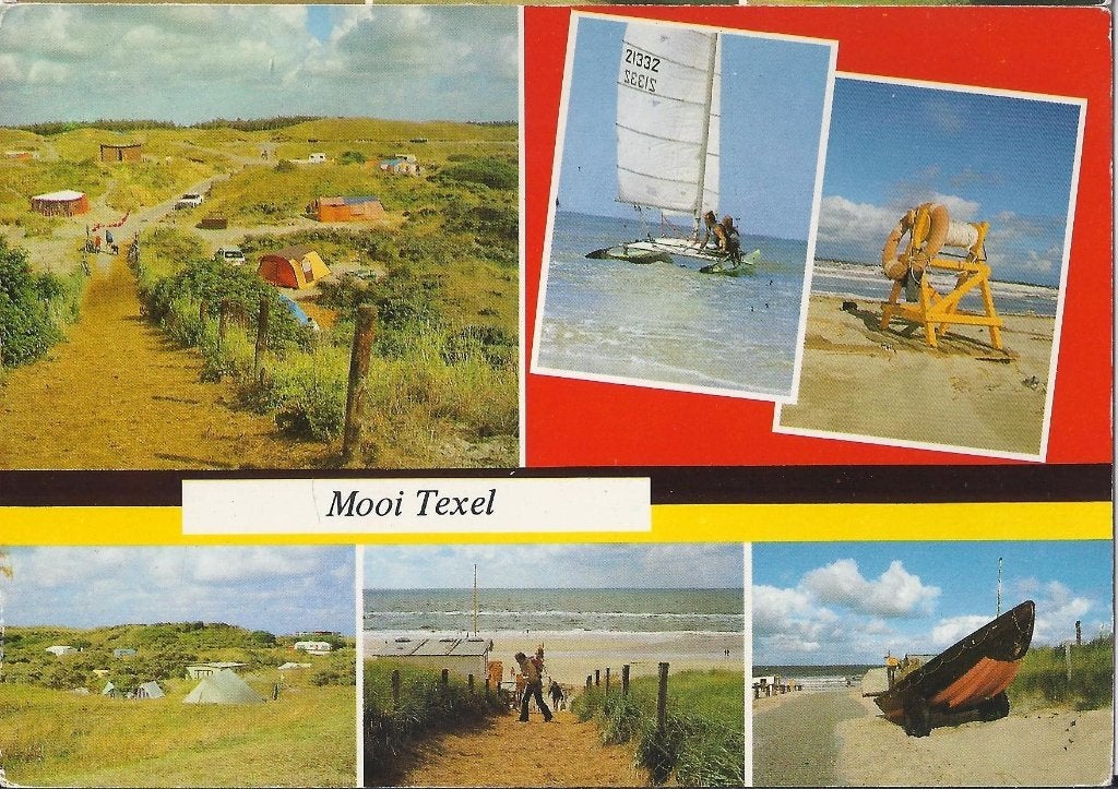K71 Gelopen ansichtkaart groeten van Texel, Verzenden, 1980 tot heden, Gelopen, Waddeneilanden