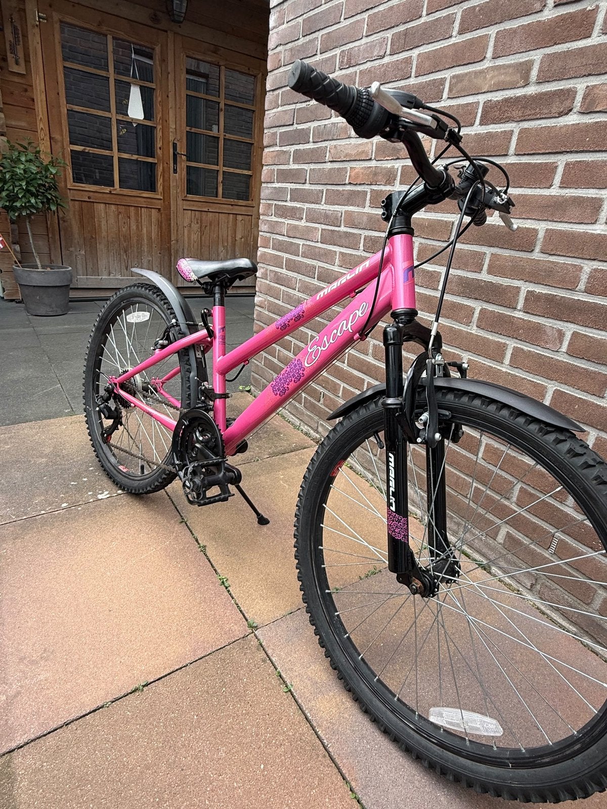 Meiden mountainbike 24 Inch Roze, Fietsen en Brommers, Ophalen, 24 inch of meer, Staal, V-brakes