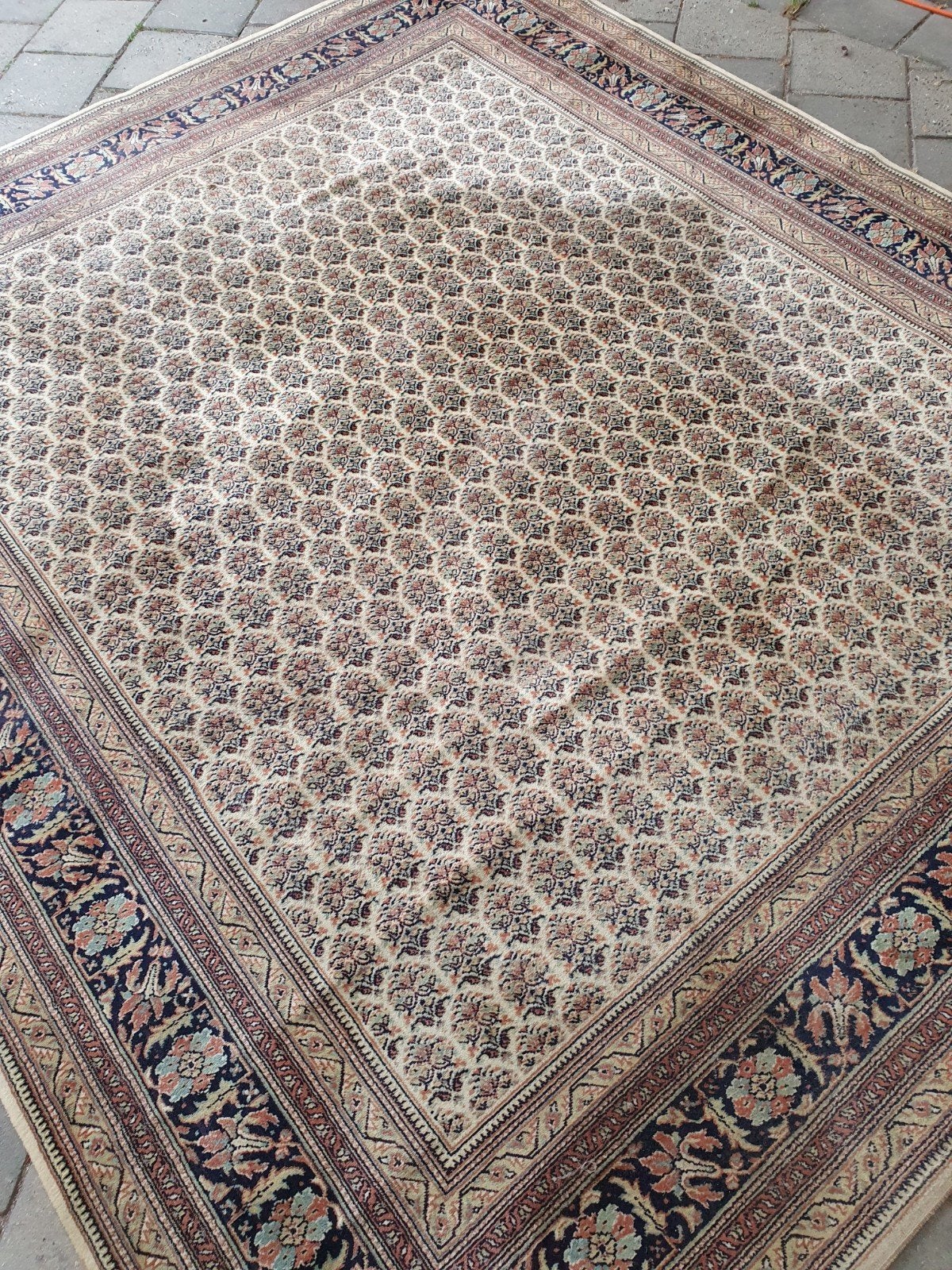 Vintage perzisch tapijt Ardebil, Gebruikt, 200 cm of meer, Ophalen of Verzenden, 200 cm of meer
