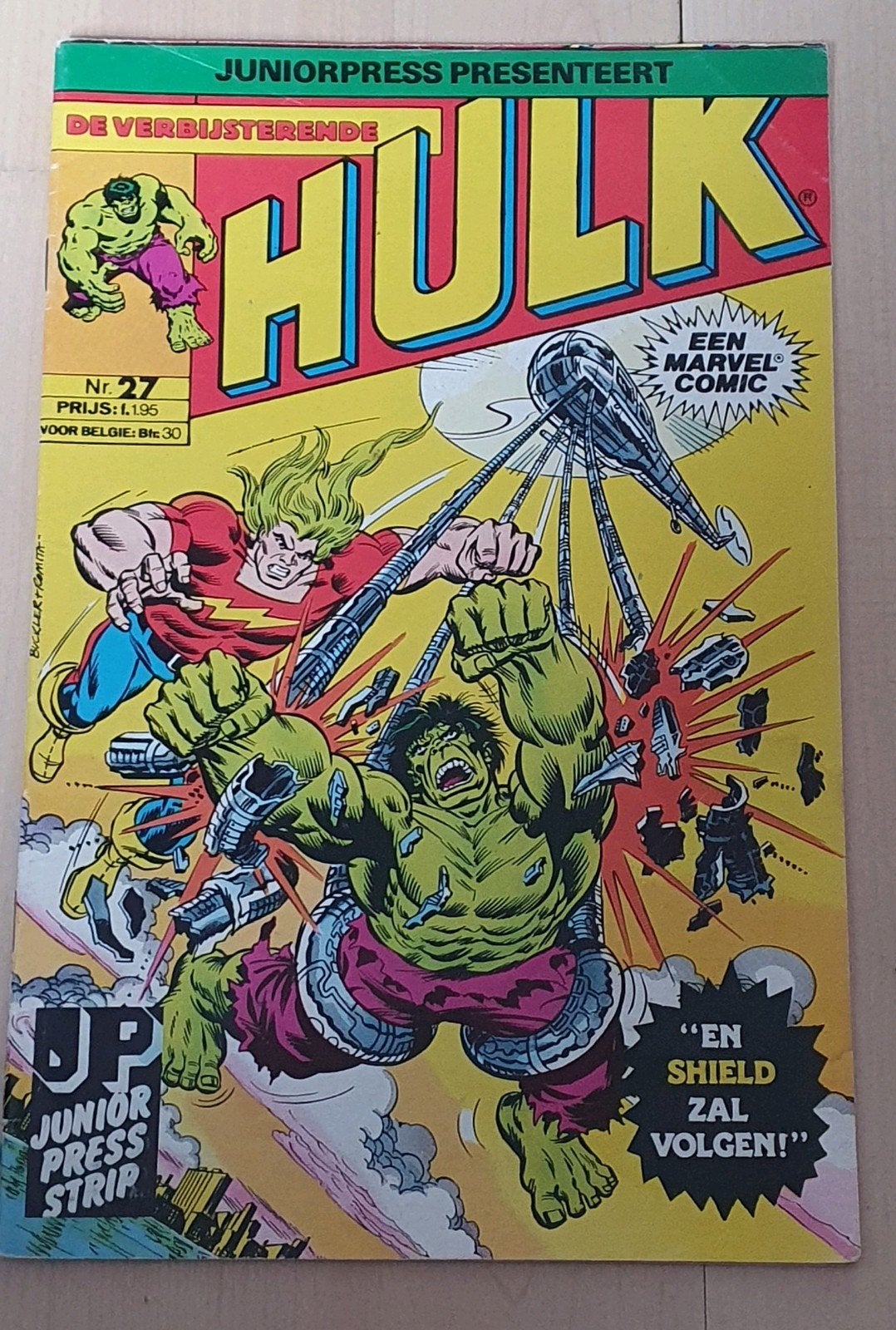 Hulk stripboek - Junior Press - De verbijsterende Hulk!, Eén stripboek, Ophalen of Verzenden, Gelezen