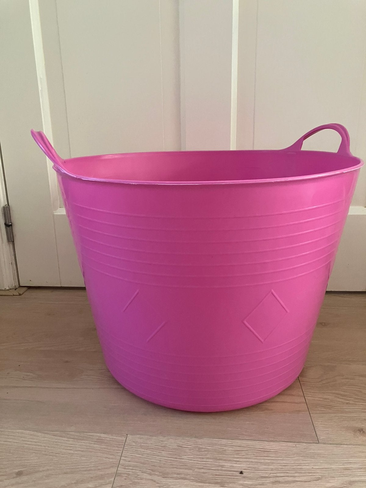 Grote  stevige roze ton 40L opbergton speelgoedton wasmand, Ophalen, Zo goed als nieuw, Kunststof