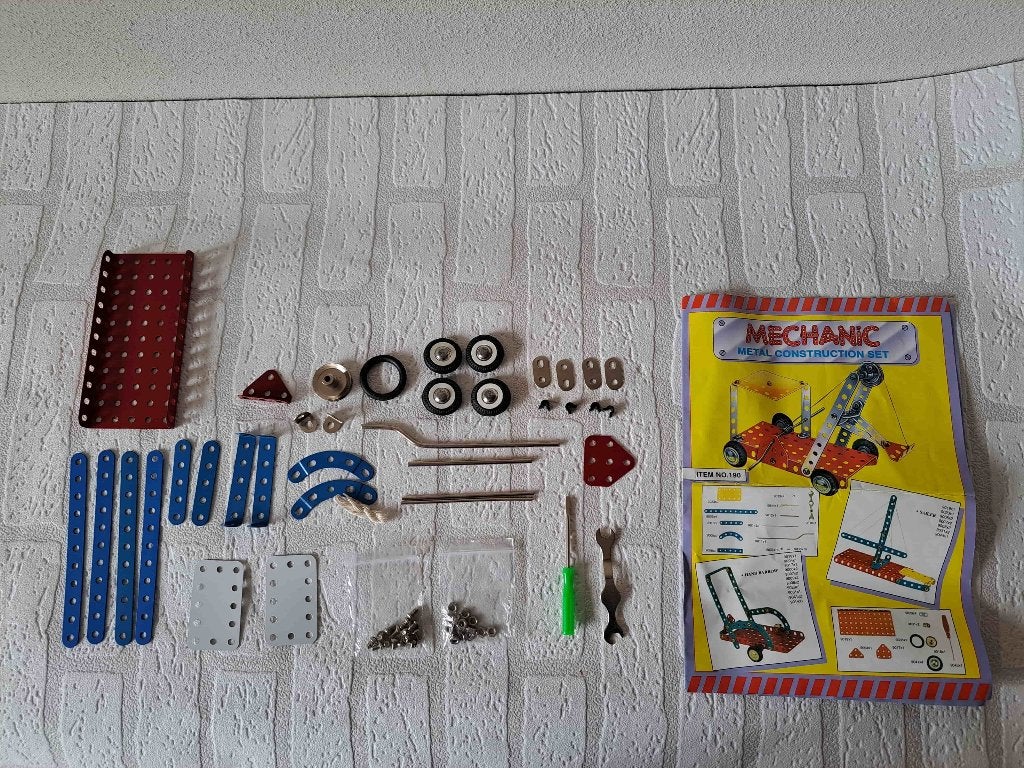 Mechnic Metal construction set 190 en 195 met deze 2, Ophalen of Verzenden, Gebruikt, Bouwen