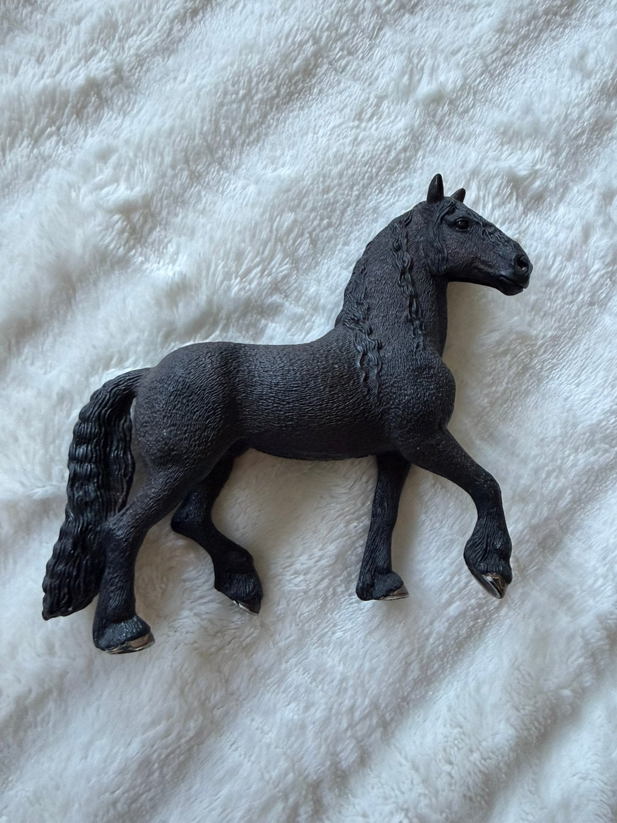 Schleich paardje, Friese hengst 2009 (retired), Ophalen of Verzenden, Gebruikt