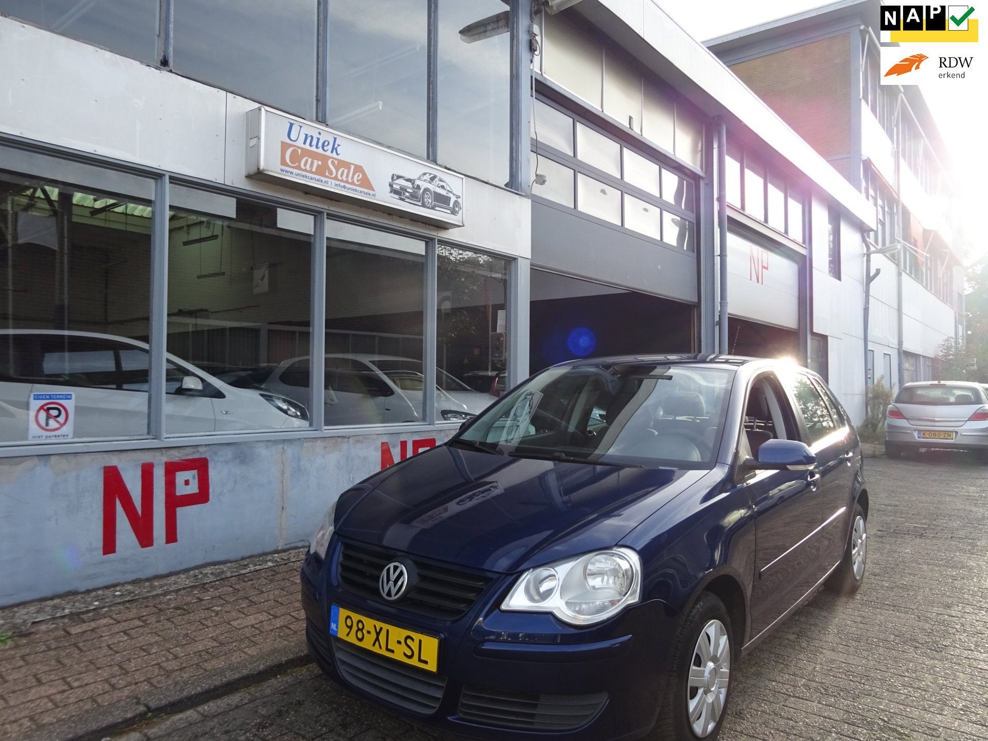 Volkswagen Polo 1.4-16V Optive Autmaat, Blauw, Origineel Nederlands, Bedrijf, 1033 kg