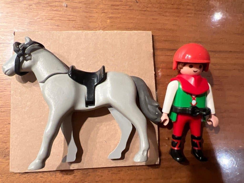 Playmobil paard met ruiter, Ophalen of Verzenden, Gebruikt