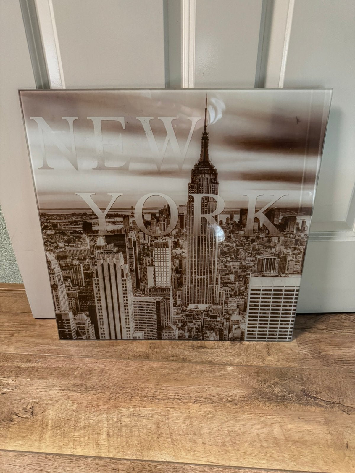 Wand plaat New york, Ophalen, Nieuw, Overige typen, 50 cm