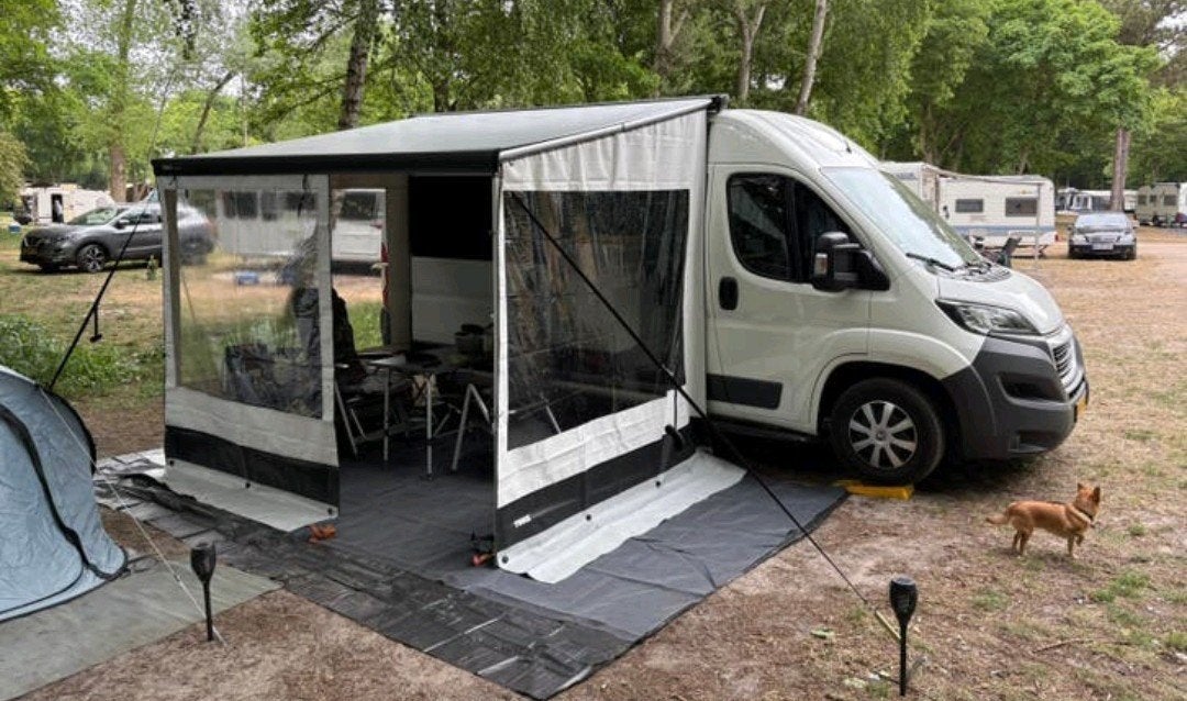 Thule G2 Rainblocker luifel SET, Caravans en Kamperen, Ophalen, Zo goed als nieuw