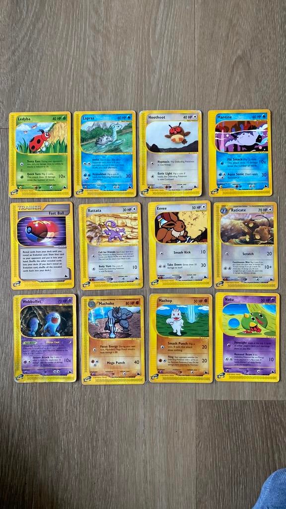 Pokemon skyridge kaarten gebruikt, Ophalen of Verzenden, Gebruikt, Meerdere kaarten