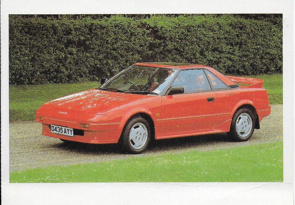 ongelopen themakaart van een Toyota MR 2, Ophalen of Verzenden, 1980 tot heden, Ongelopen